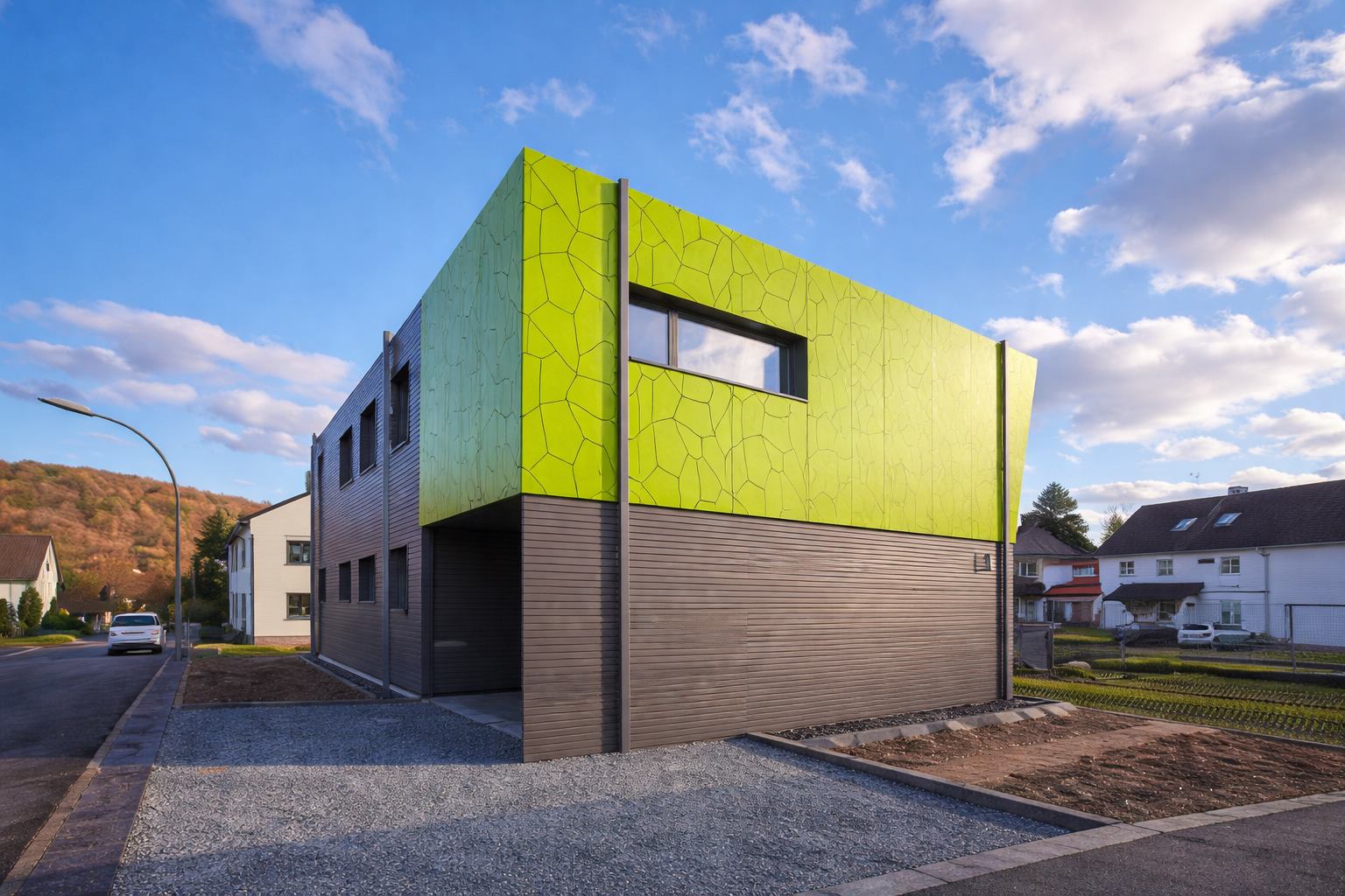 Торговый павильон со стеновыми панелями